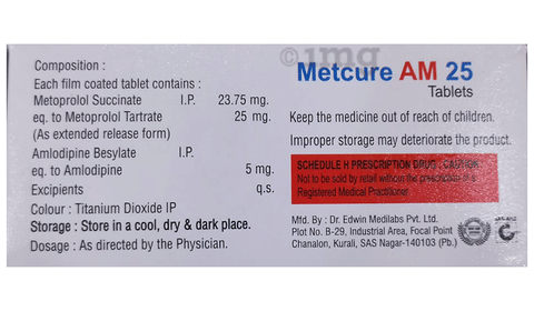 Metcure AM 25 Tablet PR image Metcure AM 25 Tablet PR image