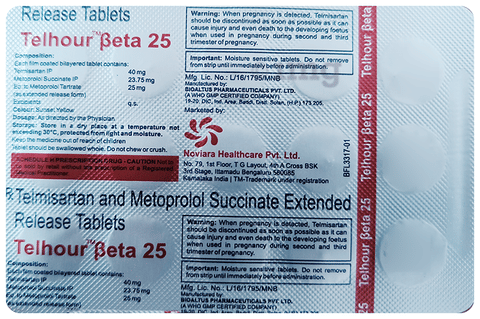 Telhour Beta 25 Tablet ER image
