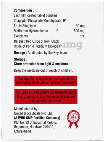 Sitagil-M 500 Tablet image