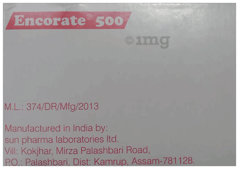 Encorate 500 Tablet image Encorate 500 Tablet image