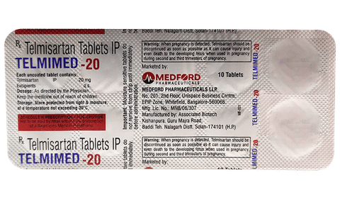 Telmimed 20 Tablet image Telmimed 20 Tablet image