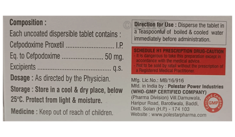 Mecoceff 50mg Tablet DT image Mecoceff 50mg Tablet DT image