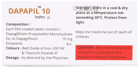 Dapapil 10 Tablet