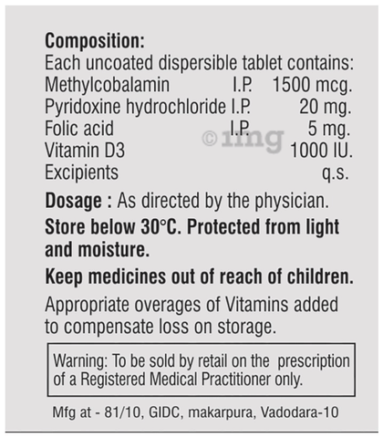 Nurorum Plus D3 Tablet DT