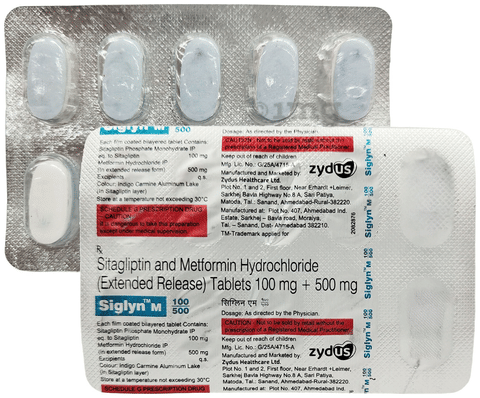 Siglyn M 100/500 Tablet ER image