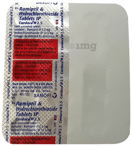 Cardace H 2.5 Tablet image