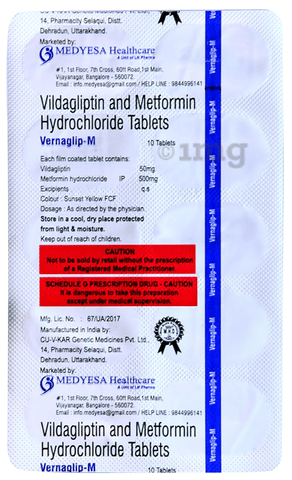 Vernaglip-M Tablet image Vernaglip-M Tablet image