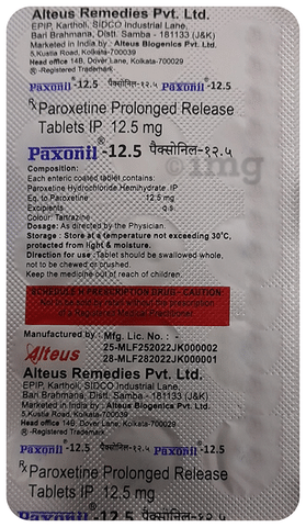 Paxonil 12.5 Tablet PR