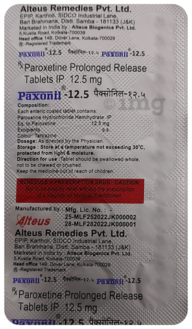 Paxonil 12.5 Tablet PR image Paxonil 12.5 Tablet PR image