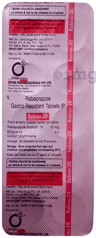 Rabiox 20 Tablet image Rabiox 20 Tablet image