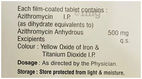 Azisor 500 Tablet image Azisor 500 Tablet image