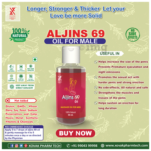 480px x 480px - Pharmtech Aljins 69 Massage Oil for Men: Buy bottle of 50 ml Oil at best  price in India | 1mg