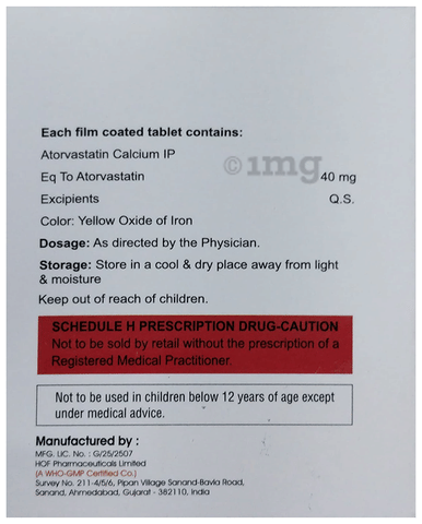 Fpstatin 40 Tablet image