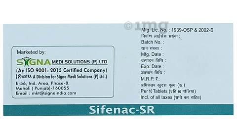 Sifenac-SR Tablet image Sifenac-SR Tablet image