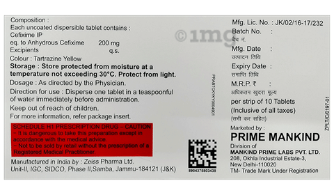 Cefaclass 200mg Tablet image