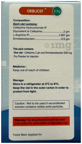 Orblicef 2.5g Injection image