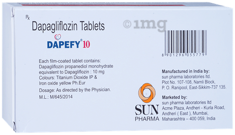 डैपफी 10mg टैबलेट image डैपफी 10mg टैबलेट image