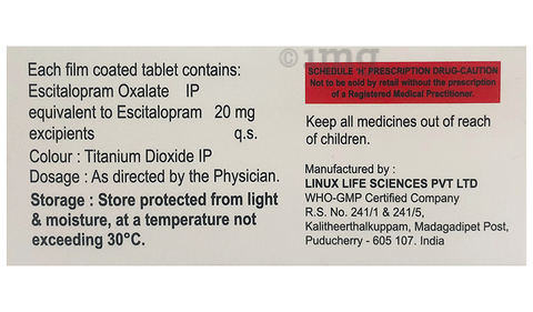 Citalin 20 Tablet image