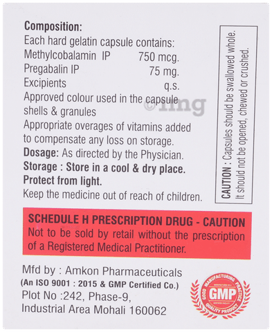 Gabasip M 750mcg/75mg Capsule