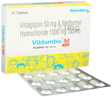 Vildambic-M 1000 Tablet image