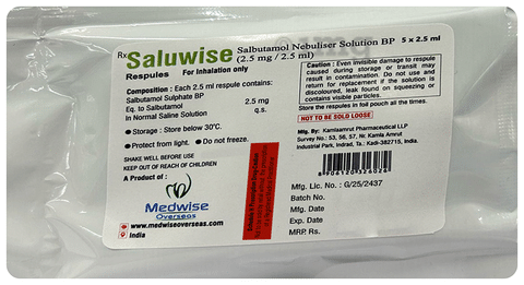 Saluwise Respule (2.5ml Each)