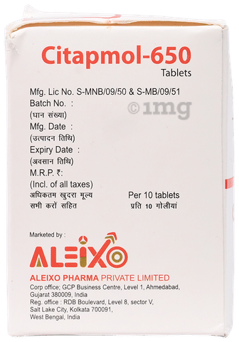 Citapmol 650 Tablet image
