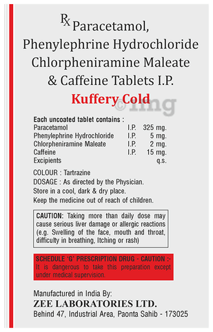 Kuffery Cold Tablet image