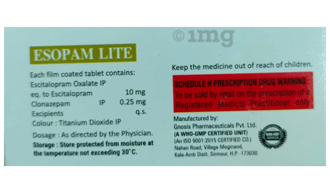 Esopam Lite Tablet image Esopam Lite Tablet image