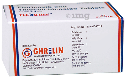 फ्लेक्सीफ्री 60mg/4mg टैबलेट image