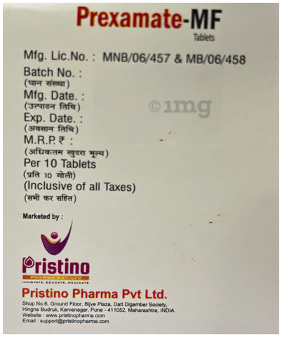 Prexamate-MF Tablet image