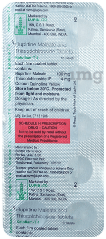 Ketoflam T 4 Tablet image