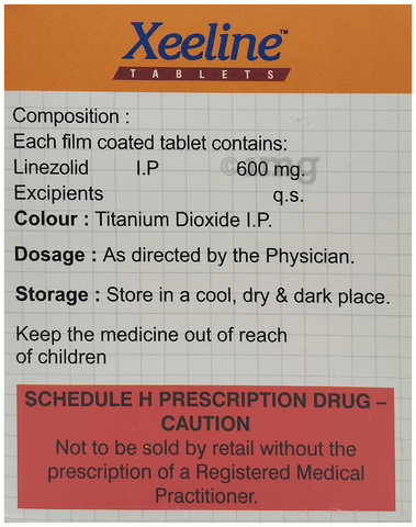 Xeeline 600mg Tablet image Xeeline 600mg Tablet image