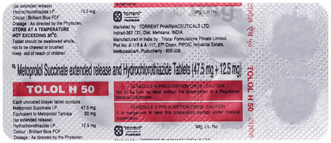 Tolol H 50mg Tablet image