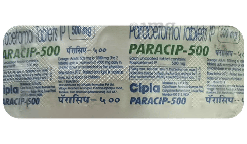 Paracip 500 Tablet image Paracip 500 Tablet image