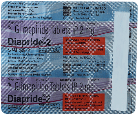 Diapride 2 Tablet image Diapride 2 Tablet image