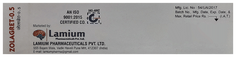 Zolagret 0.5 Tablet