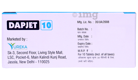 Dapjet 10 Tablet image