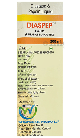 Diaspep Liquid Pineapple Sugar Free image