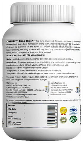 OneLife Bone Bliss Tablet image OneLife Bone Bliss Tablet image