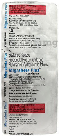 Migrabeta Plus Tablet SR image