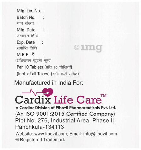 Cardcilin 20 Tablet image