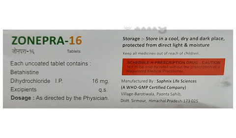 Zonepra 16 Tablet image