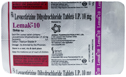Lemak 10mg Tablet image