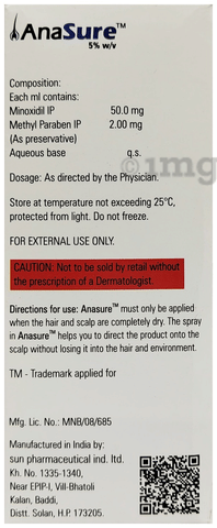 Anasure 5% Solution Alcohol Free image Anasure 5% Solution Alcohol Free image
