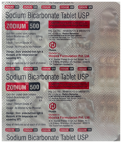 Zodium 500 Tablet image Zodium 500 Tablet image