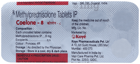 Coelone 8mg Tablet image