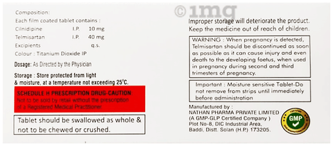 Cilnivate T 40 Tablet image Cilnivate T 40 Tablet image
