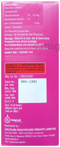 Montehelp-LC Kid Syrup image