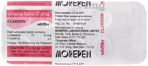 Claridin Tablet image