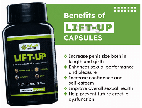 Nature Mania Lift-Up Capsule: Buy bottle of 60.0 capsules at best price in  India | 1mg